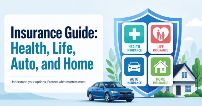 Insurance Guide: Health, Life, Auto, and Home Insurance