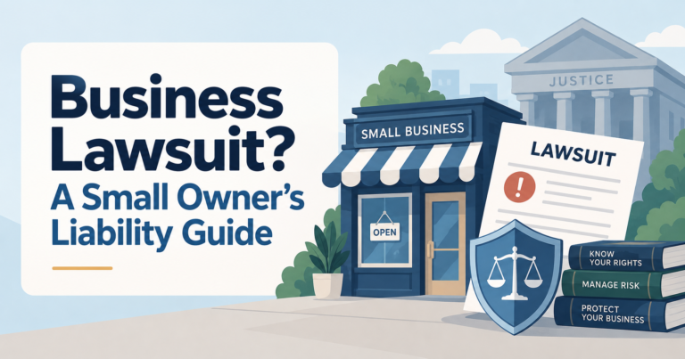 Business Lawsuit? A Small Owner's Liability Guide